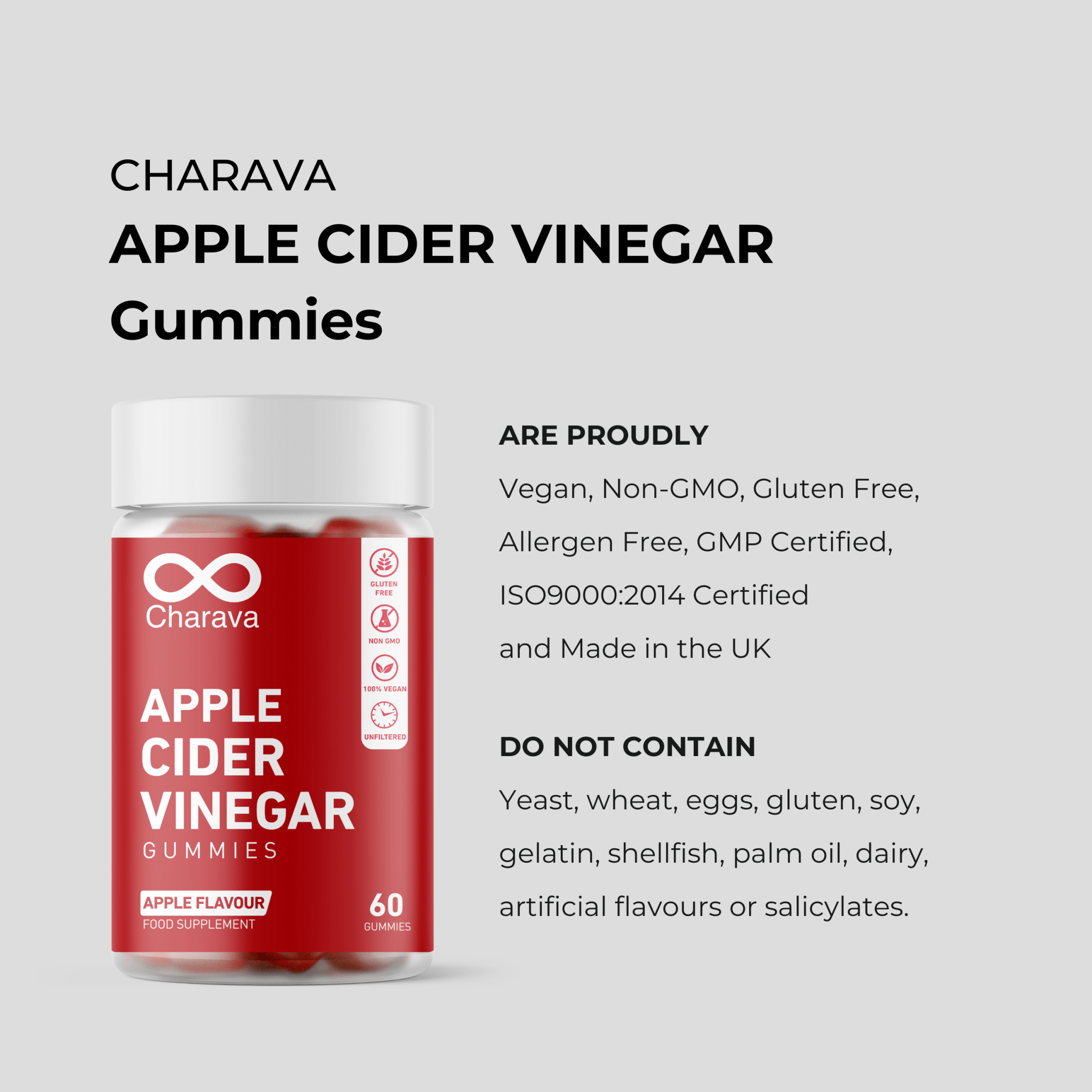 Apple Cider Vinegar Gummies - Charava UK